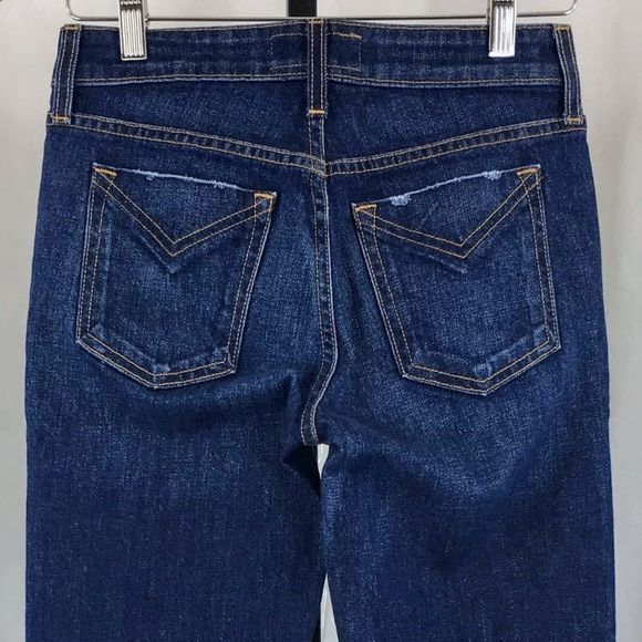Derek Lam Womens Flare Jeans Two Tone Blue 10 Crosby Jane Flip Flop  Sz 24 x 28 - Picture 8 of 11